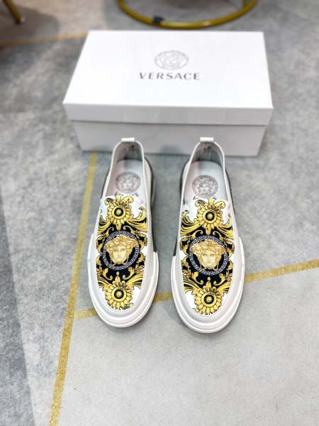 2025年4月10日入荷新品Versaceカジュアルシューズ/スニーカー｜メンズ革靴本革製ギフト/誕生日/TL工場