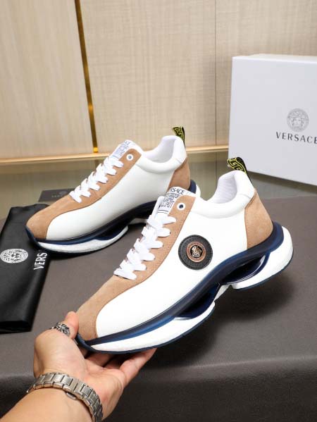 2025年4月10日入荷新品Versaceカジュアルシューズ/スニーカー｜メンズ革靴本革製ギフト/誕生日/TL工場