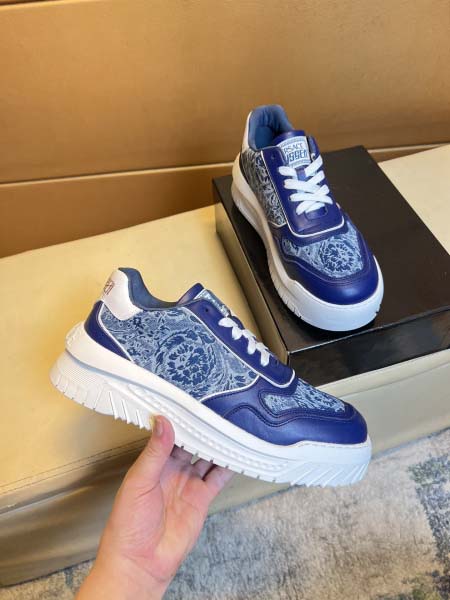 2025年4月11日入荷新品Versaceカジュアルシューズ/スニーカー｜メンズ革靴本革製ギフト/誕生日/TL工場