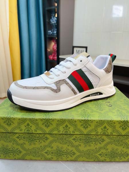 2025年4月11日入荷新品GUCCIカジュアルシューズ/スニーカー｜メンズ革靴本革製ギフト/誕生日/TL工場