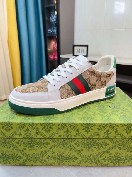 2025年4月11日入荷新品GUCCIカジュアルシューズ/スニーカー｜メンズ革靴本革製ギフト/誕生日/TL工場