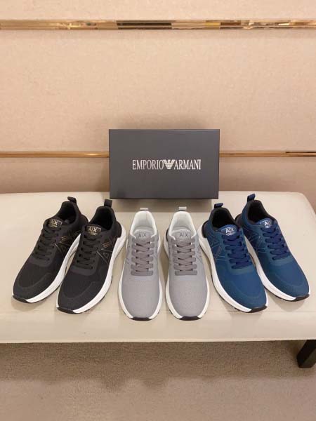 2025年4月11日入荷新品Armaniカジュアルシューズ/スニーカー｜メンズ革靴本革製ギフト/誕生日/TL工場
