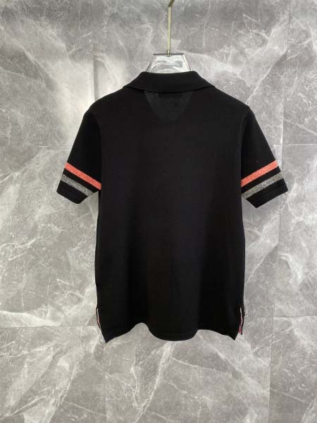 2025年4月21日入荷新作Thom Browne半袖ポロシャツ★誕生日プレゼント/結婚祝い/内祝い/贈り物/YI+YI工場M-XXL