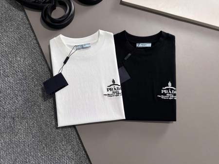 2025年4月22日入荷新作Prada 半袖 Tシャツ★誕生日プレゼント/ファッションの流行/贈り物/YI+YI工場S-XXL