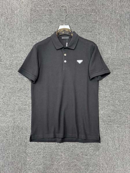 2025年4月24日入荷新作PRADA半袖ポロシャツ 原版复刻高級品香港の会社超厳選★入手困難/誕生日プレゼント/yinx工場S-XXL