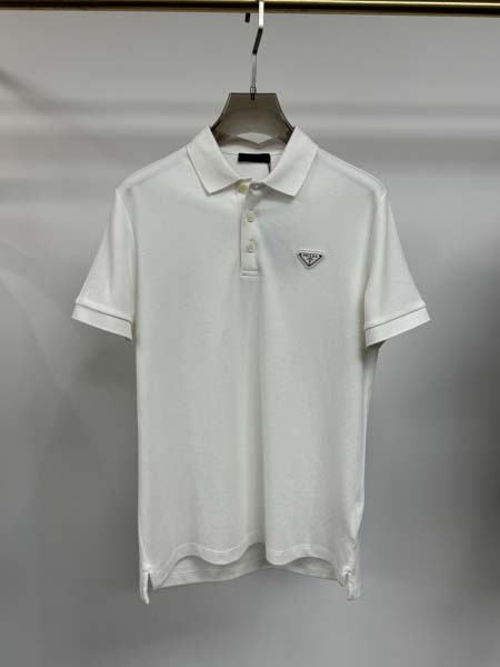 2025年4月25日入荷新作PRADA半袖ポロシャツ 原版复刻高級品香港の会社超厳選★入手困難/誕生日プレゼント/yinx工場