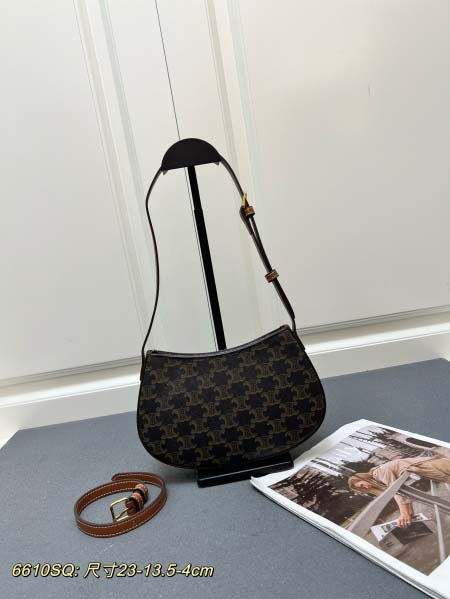 2025年4月27日入荷新作  CELINE 新品Tillyわきの下バッグ  牛革  6610SQ SIZE:23*13.5*4cm  /XX工場