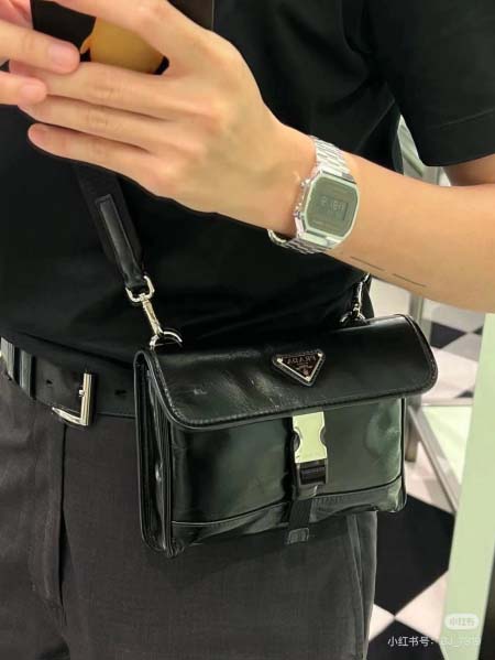 2025年4月27日入荷新作。Prada.ナイロン?ショルダーバッグ  型番：2ZH108  SIZE:18xX12.5x底2.5cm  /XX工場