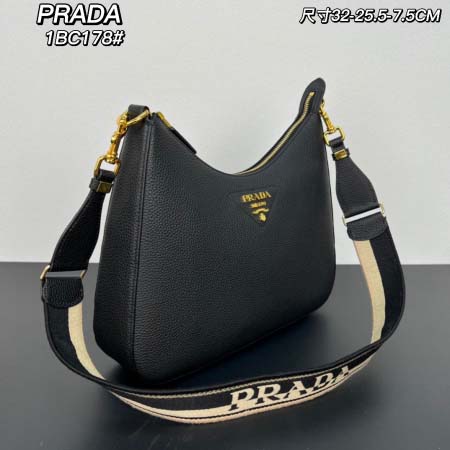 2025年4月29日入荷新作PRADAショルダーバッグ1BC178牛皮，サイズ： 32x 25.5x 7.5cm/XX工場