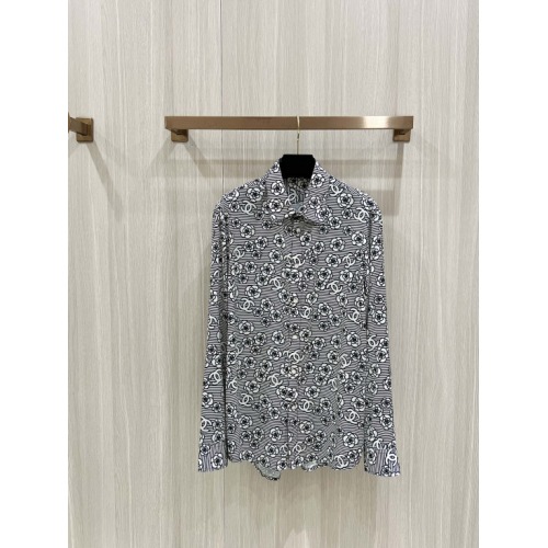 2025年5月1日春夏新品Chanel長袖シャツ 素材100%:シルク