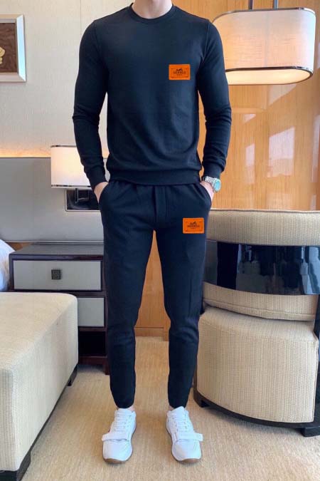 2025年4月2日入荷新作HERMES春秋メンズ 上下セット...