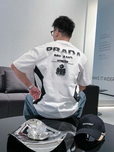 2025年4月6日入荷新作Prada半袖 Tシャツ高級品/L...