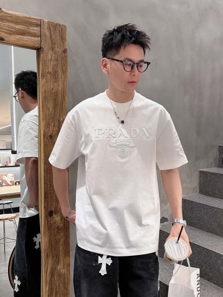 2025年4月6日入荷新作Prada半袖 Tシャツ高級品/L...