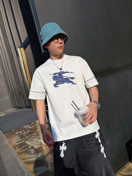 2025年4月6日入荷新作BURBERRY半袖 Tシャツ高級...