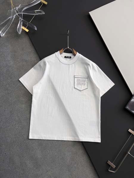 2025年4月14日入荷春夏 新作Miumiu半袖 tシャツ...