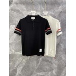 2025年4月21日入荷新作Thom Browne半袖ポロシャツ★誕生日プレゼント/結婚祝い/内祝い/贈り物/YI+YI工場M-XXL