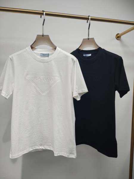 2025年4月25日入荷新作Prada半袖Tシャツ 原版复刻...