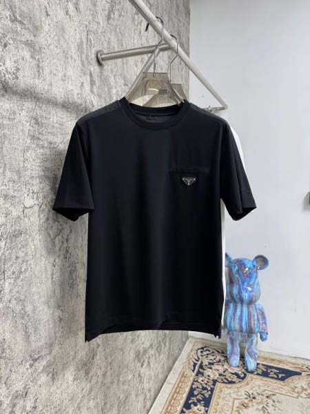 2025年4月25日入荷新作Prada半袖Tシャツ 原版复刻...