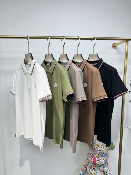 2025年4月25日入荷新作MONCLER半袖ポロシャツ 原...