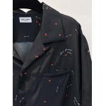 2025年5月1日高品質新作イヴ･サンローランYSL半袖シャツ素材100%:シルク