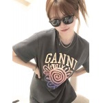2025年5月1日入荷新作GANNI半袖 Tシャツ誕生日プレゼントの服/男女兼用/カップル服人気/R&B