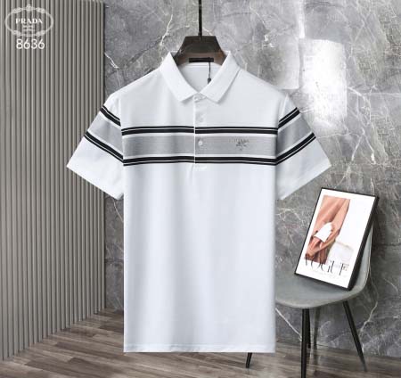 2025年5月6日入荷新作PRADA紳士半袖ポロシャツ安いけど高品質M-4XL/Fuer工場