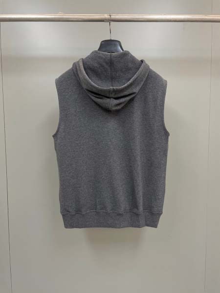 2025年5月7日入荷新作Brunello Cucinelliフード付きジップアップベスト 原版復刻限定品が人気で高級/fuke工場