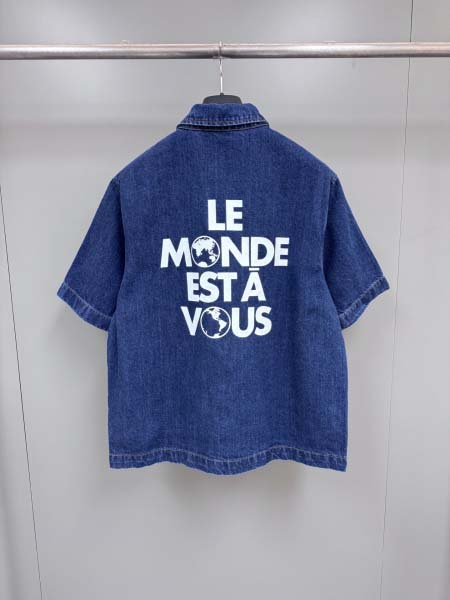 2025年5月7日入荷新作Louis Vuitton半袖 デニムシャツ 原版復刻限定品が人気で高級/fuke工場