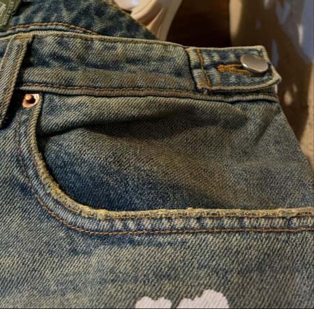 2025年5月17日入荷新作DENIM TEARS DIRTY WASH WREATH SHORT-LIGHT WASH  高级品/人気/誕生日プレゼント/人気/ファッション/トレンド/限定/WB工場