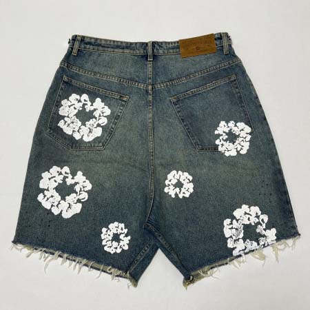 2025年5月17日入荷新作DENIM TEARS DIRTY WASH WREATH SHORT-LIGHT WASH  高级品/人気/誕生日プレゼント/人気/ファッション/トレンド/限定/WB工場