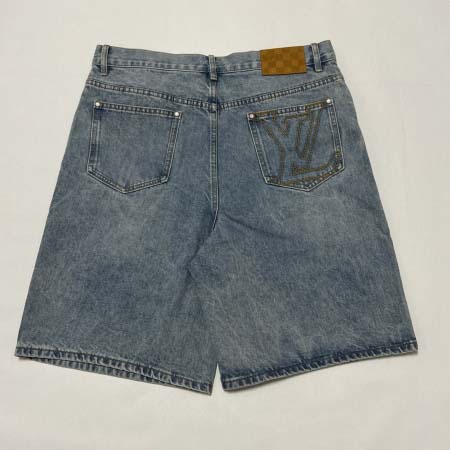2025年5月17日入荷新作LV 25SS DENIM SHORTS  LV LOGO デニム半ズボン  30 32 34 36高级品/人気/誕生日プレゼント/人気/ファッション/トレンド/限定/WB工場