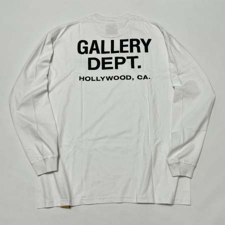 2025年5月17日入荷新作GALLERY DEPT. SOUVENIR L-S TEE  LOGO 長袖 Tシャツ 白色S-XL  高级品/人気/誕生日プレゼント/人気/ファッション/トレンド/限定/WB工場