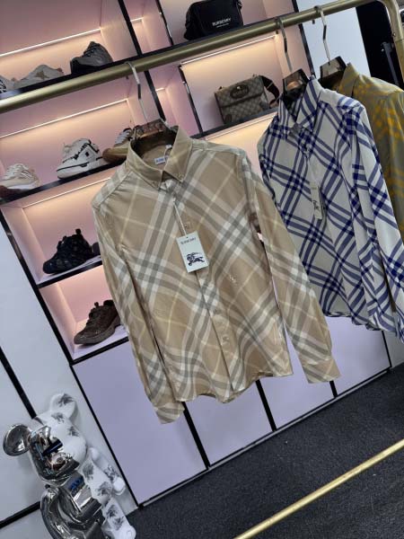 2025年5月20日入荷新作Burberry長袖シャツ 原版复刻高級品香港の会社超厳選★入手困難/誕生日プレゼント/yinx工場S-XXL