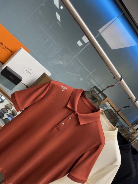 2025年5月22日入荷新作Prada半袖ポロシャツ 原版复刻高級品香港の会社超厳選★入手困難/誕生日プレゼント/yinx工場