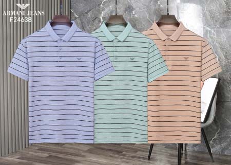 2025年5月6日入荷新作ARMANI紳士半袖ポロシャツ安い...