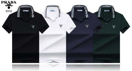 2025年5月6日入荷新作PRADA紳士半袖ポロシャツ安いけ...