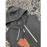 2025年5月7日入荷新作Brunello Cucinelliフード付きジップアップベスト 原版復刻限定品が人気で高級/fuke工場