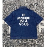 2025年5月7日入荷新作Louis Vuitton半袖 デニムシャツ 原版復刻限定品が人気で高級/fuke工場