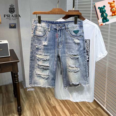 2025年5月9日入荷新作PRADAデニム半ズボン安価で人気...