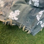 2025年5月17日入荷新作DENIM TEARS DIRTY WASH WREATH SHORT-LIGHT WASH  高级品/人気/誕生日プレゼント/人気/ファッション/トレンド/限定/WB工場