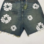 2025年5月17日入荷新作DENIM TEARS DIRTY WASH WREATH SHORT-LIGHT WASH  高级品/人気/誕生日プレゼント/人気/ファッション/トレンド/限定/WB工場