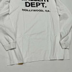 2025年5月17日入荷新作GALLERY DEPT. SOUVENIR L-S TEE  LOGO 長袖 Tシャツ 白色S-XL  高级品/人気/誕生日プレゼント/人気/ファッション/トレンド/限定/WB工場