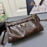 2025年5月28日入荷新作1BG445斜め下げ バッグ Prada 26x14x12cm  お安い/人気/本革 バッグ/XX工場