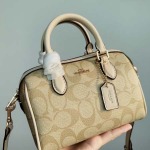 2025年5月28日入荷新作 Coach  Mini Rowan SIZE:17.5x12x10cm  お安い/人気/本革 バッグ/XX工場