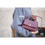 2025年5月29日入荷新作   Chanel  coco handle  Coco  SIZE22x15x8 お安い/人気/革/バッグ/XX工場