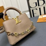 2025年5月29日入荷新作Louis Vuitton M12935 Capucines CapucinesChain On You Monogram SIZE::21×14×8cmお安い/人気/革/バッグ/XX工場