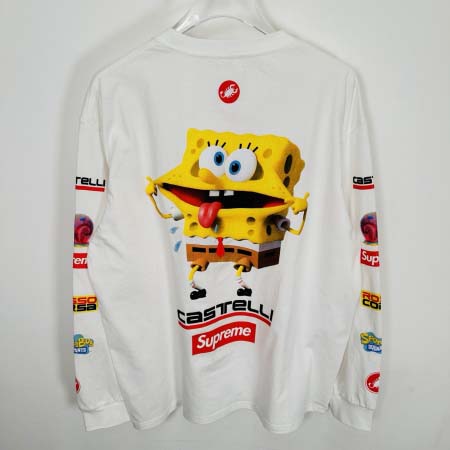 2025年6月14日入荷新作T SUPREME SS25 SPONGEBOB CASTELLI RACING L/S TEE S-XL  誕生日プレゼント/男女兼用/高品質/正規品と同じ人気/16工場