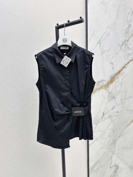 2025年6月18日入荷春夏新作LOEWEノースリーブのシャツファッション/誕生日プレゼント/贈り物 can工場