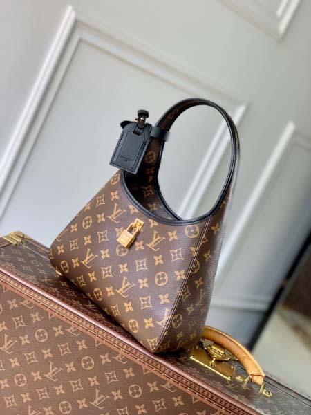 2025年6月26日入荷Louis Vuitton バッグ The Drop 2018 Flower Hobo Monogram Monogram 6.7 Zippy :M12940:28CMx15CMx12CM 高品質人気の新作/誕生日プ