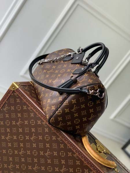 2025年6月26日Louis Vuitton バッグ Speedy Soft 30 Dark Monogram Toron Monogram Zippy :M12243:30CMx21CMx17CM 高品質人気の新作/誕生日プレゼント/S